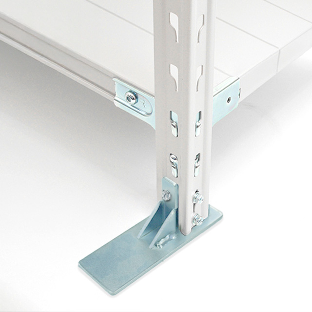耐荷重150kg/段スチールラックの転倒防止ベース
