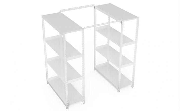 スチールラックの天つなぎ材