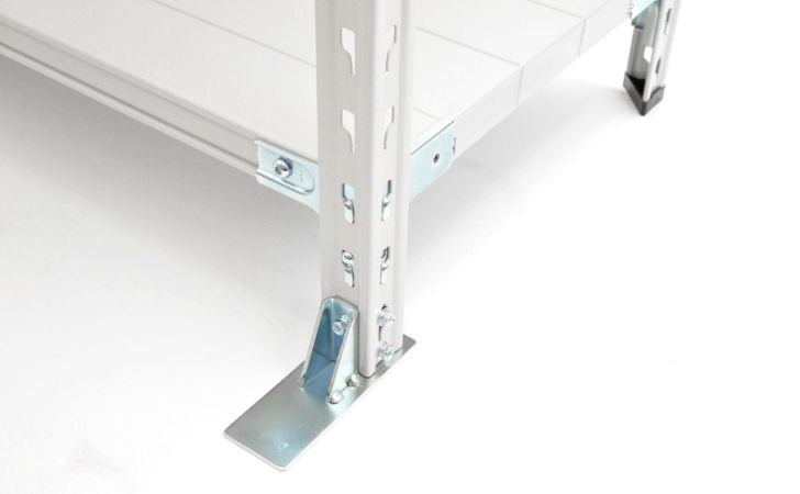 スチールラックの転倒防止ベース