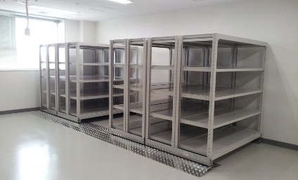 レール式移動棚の設置事例2