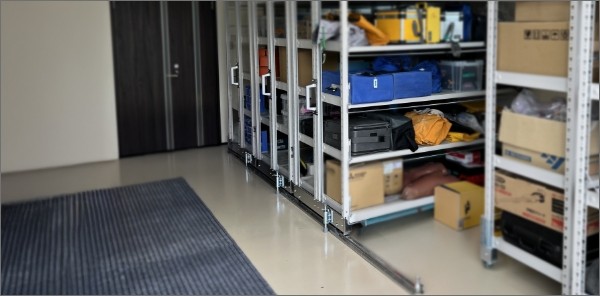 既存ラックを活かして倉庫の収納量アップ