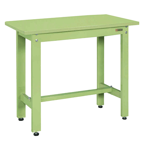 軽量作業台 グリーン KK-38SN スチール天板【返品不可】