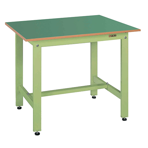 軽量作業台 グリーン KK-39FN サカエリューム天板【返品不可】