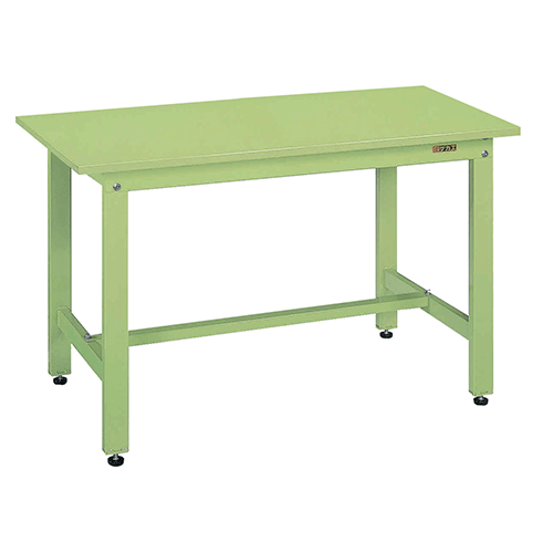 軽量作業台 グリーン KK-48SN スチール天板【返品不可】
