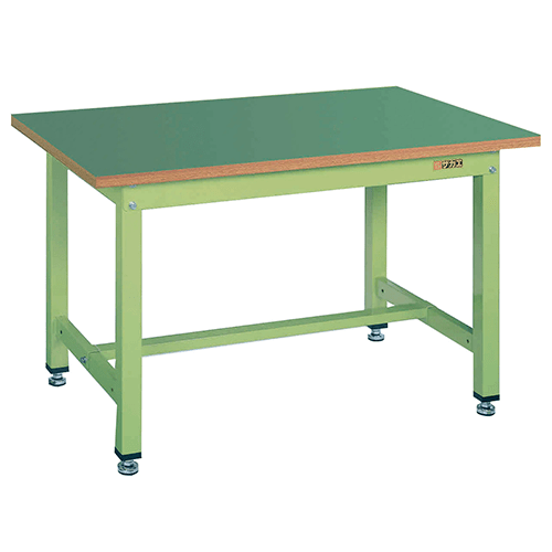 中量作業台 グリーン KT-493F サカエリューム天板【返品不可】