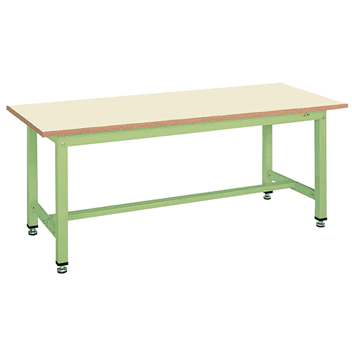 中量作業台 グリーン KT-683IG メラミン天板【返品不可】